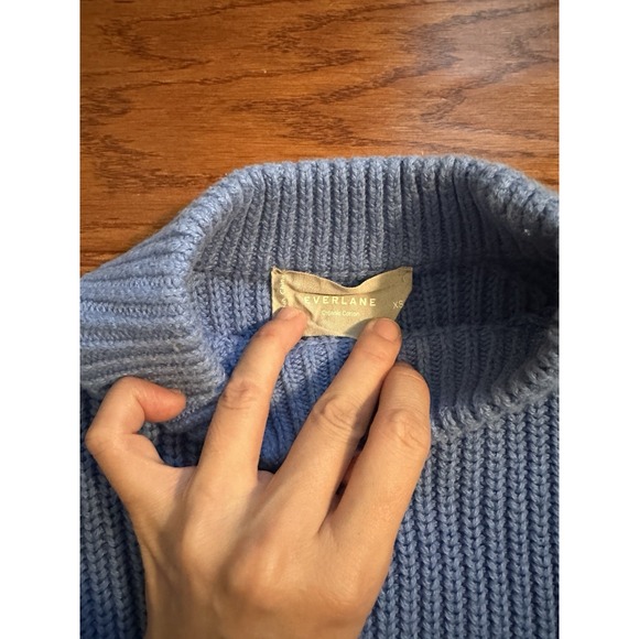 Everlane The Texture Cotton Crew Sweater Size XS 100% Organic Cotton - Picture 4 of 11